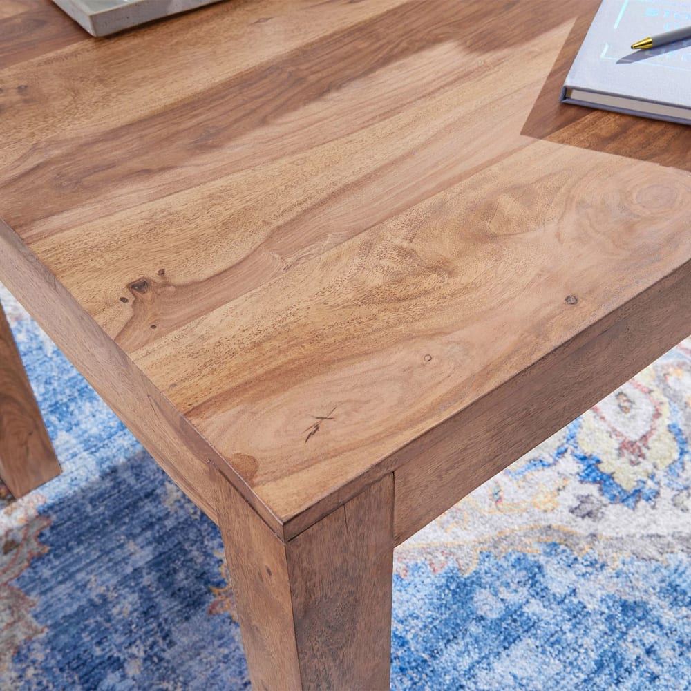 Table à manger 120x60x76 cm en acacia massif - MADURAI