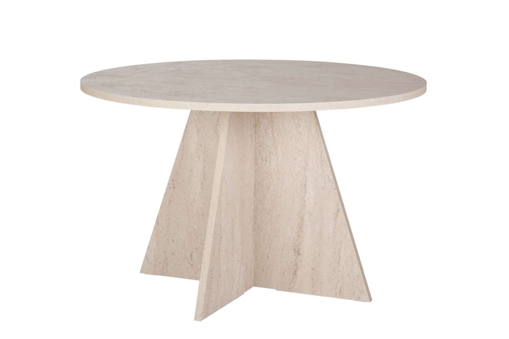 Table repas en bois travertin - 120
