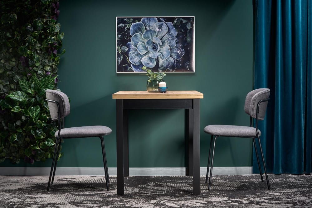 Rechteckiger Esstisch im Industriestil, 120 x 68 cm - Maisons Du