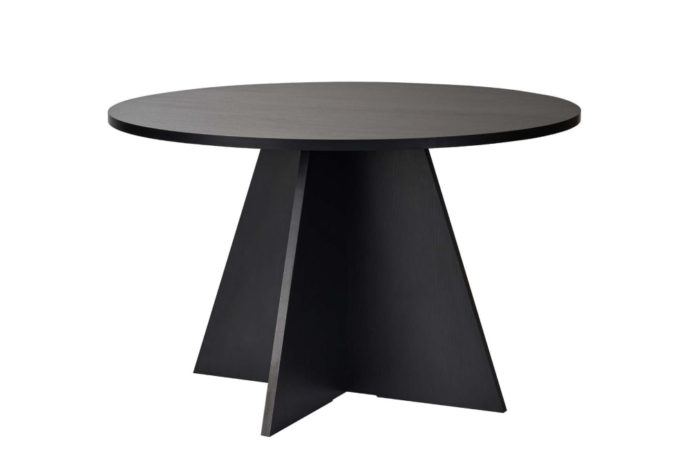 Table repas en bois noir - 120