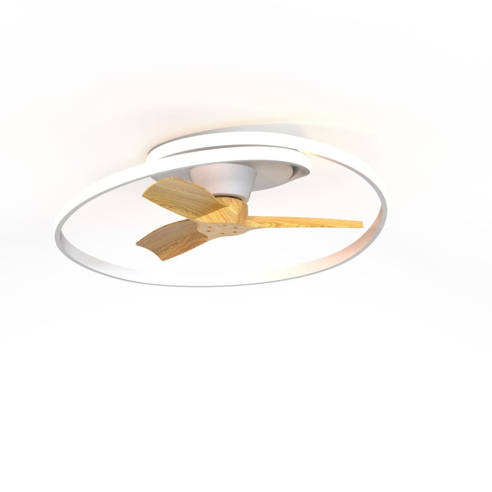 Ventilateur en bois blanc