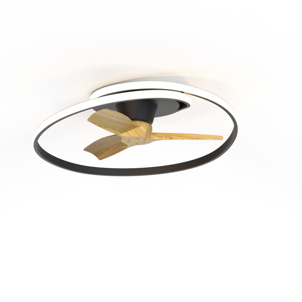 Ventilateur en bois noir