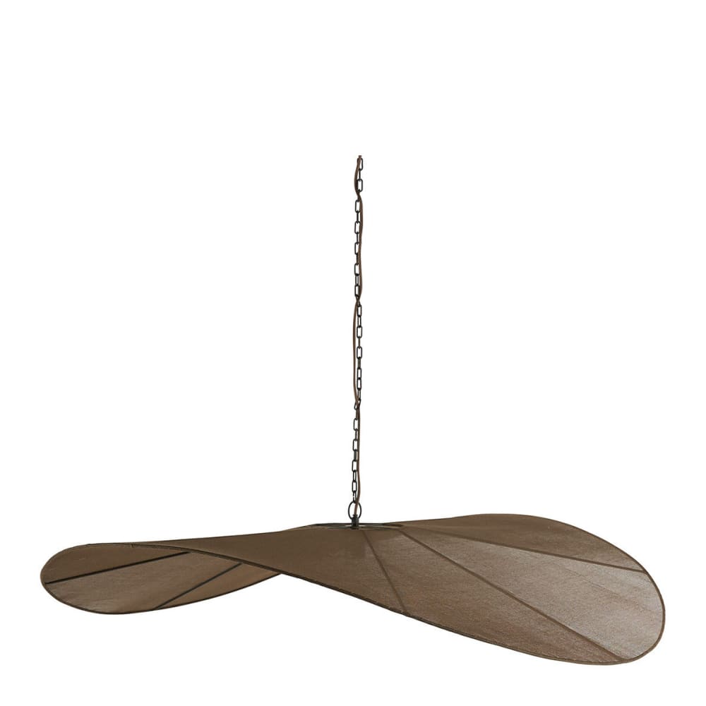 Suspension en tissage brun - ø 120 cm