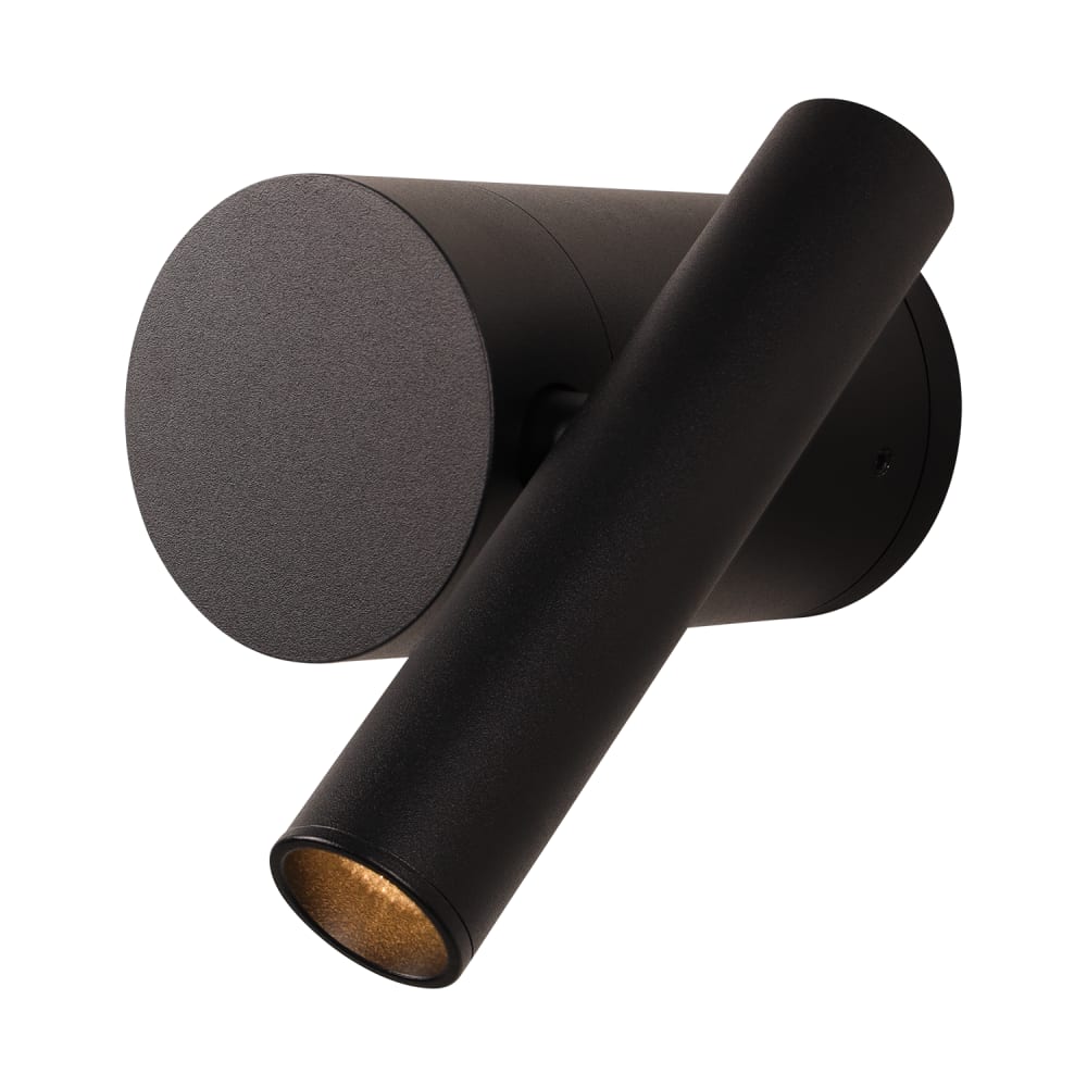 Applique murale en métal noir, LED intégrée, hauteur 12 cm