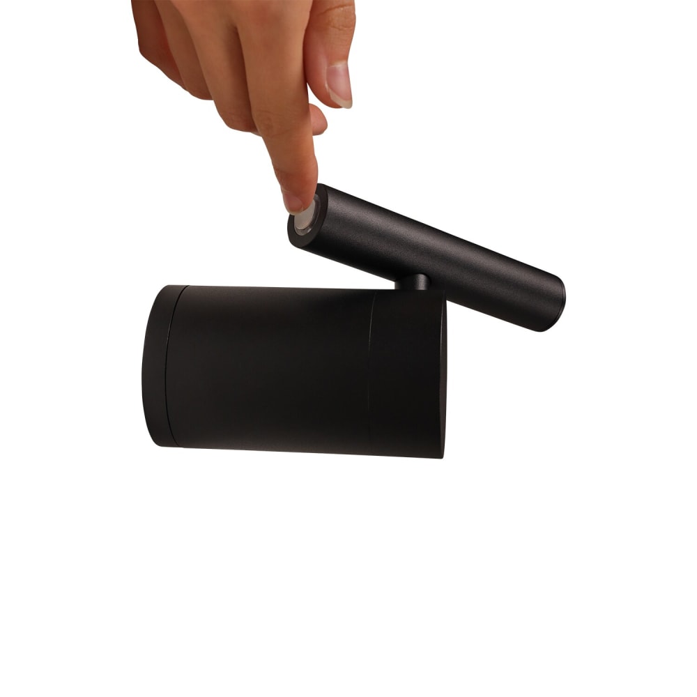 Applique murale en métal noir, led intégrée, hauteur 12 cm — vue 4