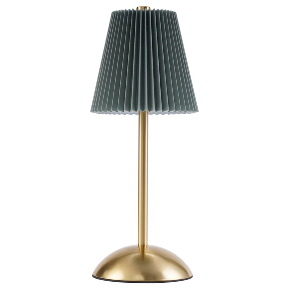 Rennhack - lampe de table led en métal, vert, l 12 cm