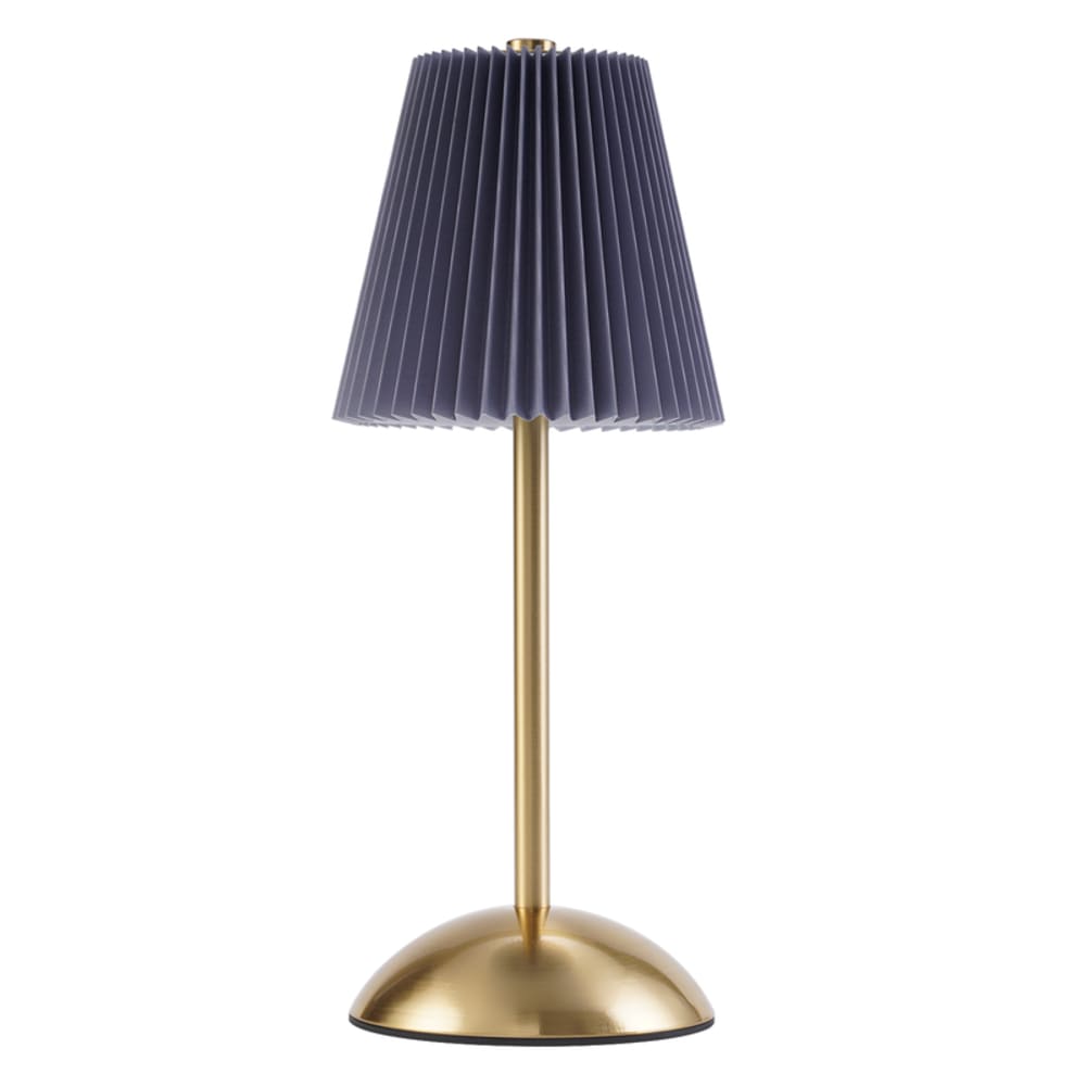 Rendon - lampe de table led en métal, coloris bleu, l 12 cm, max. 2 w