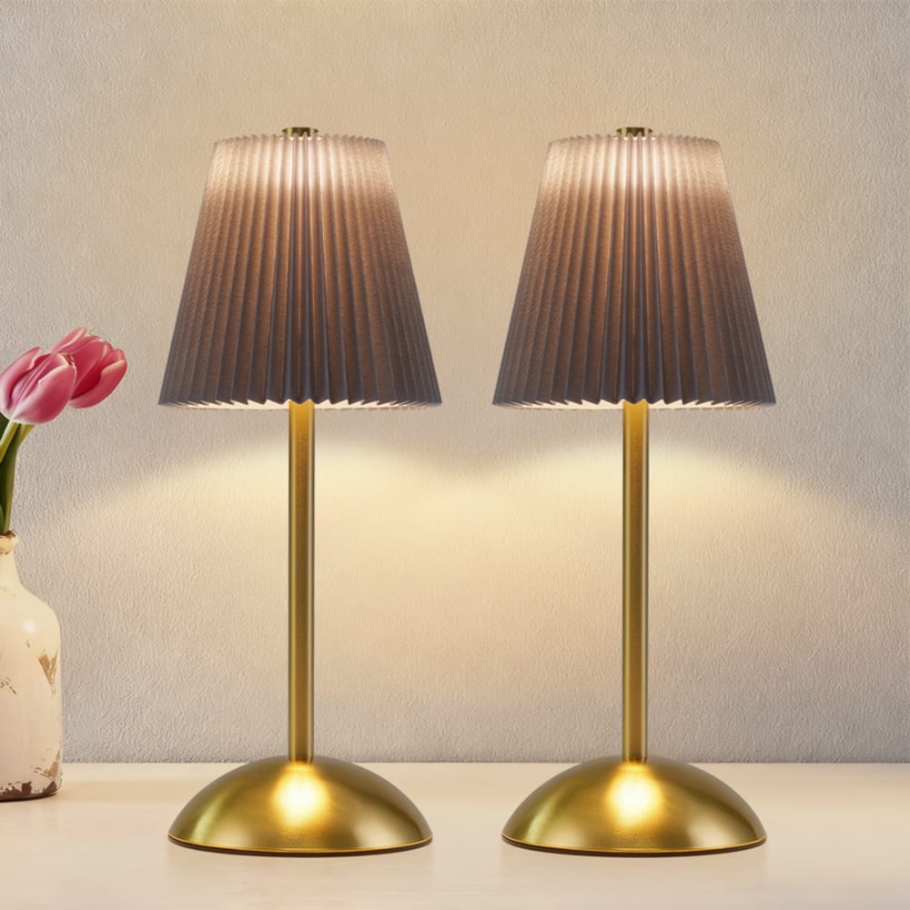 Rendon - lampe de table led en métal, coloris bleu, l 12 cm, max. 2 w — vue 3