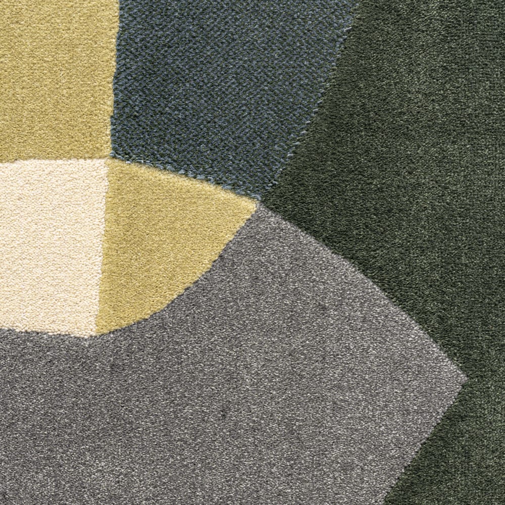Tapis en polyester recyclé vert 160 x 230 cm — vue 4