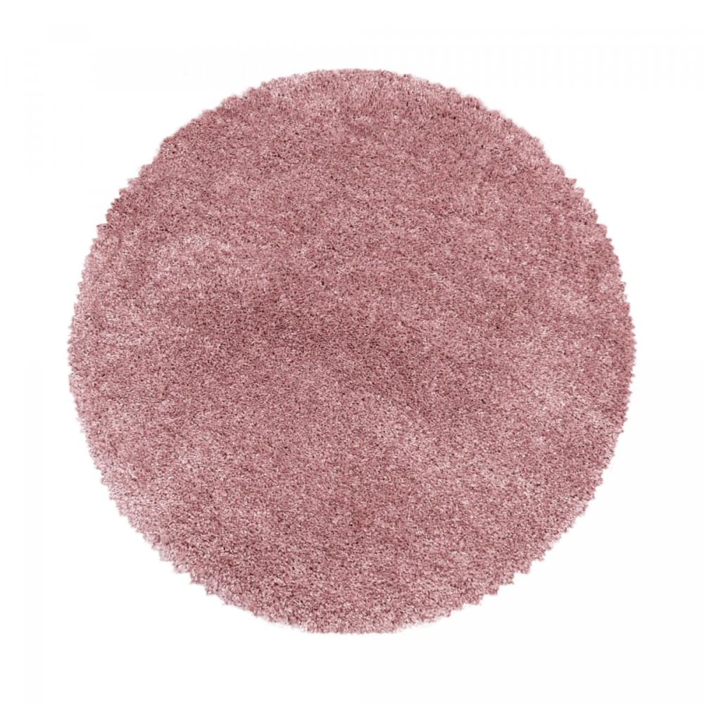 Tapis shaggy 120x120 - rose