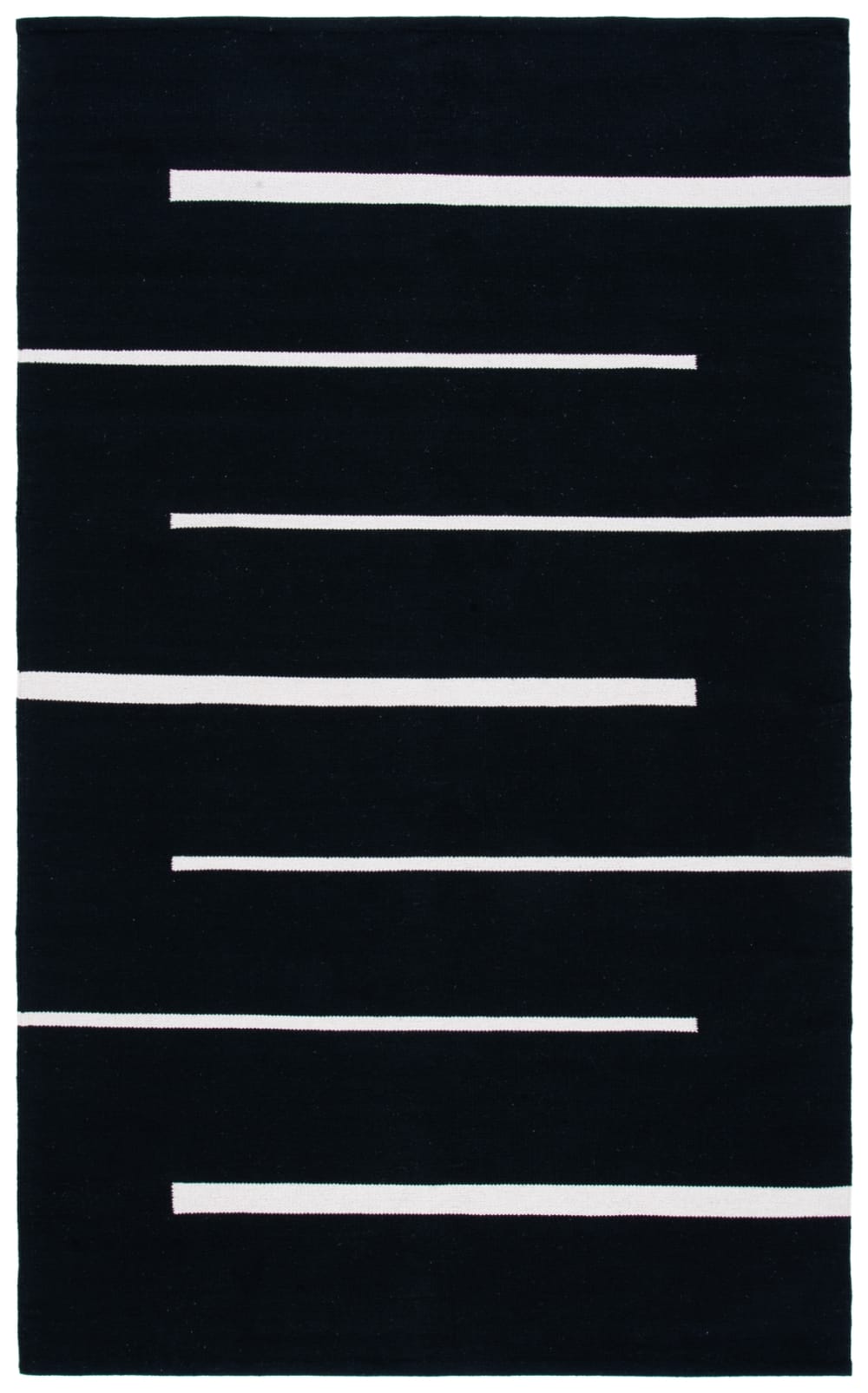 Tapis cotton noir/ivoire