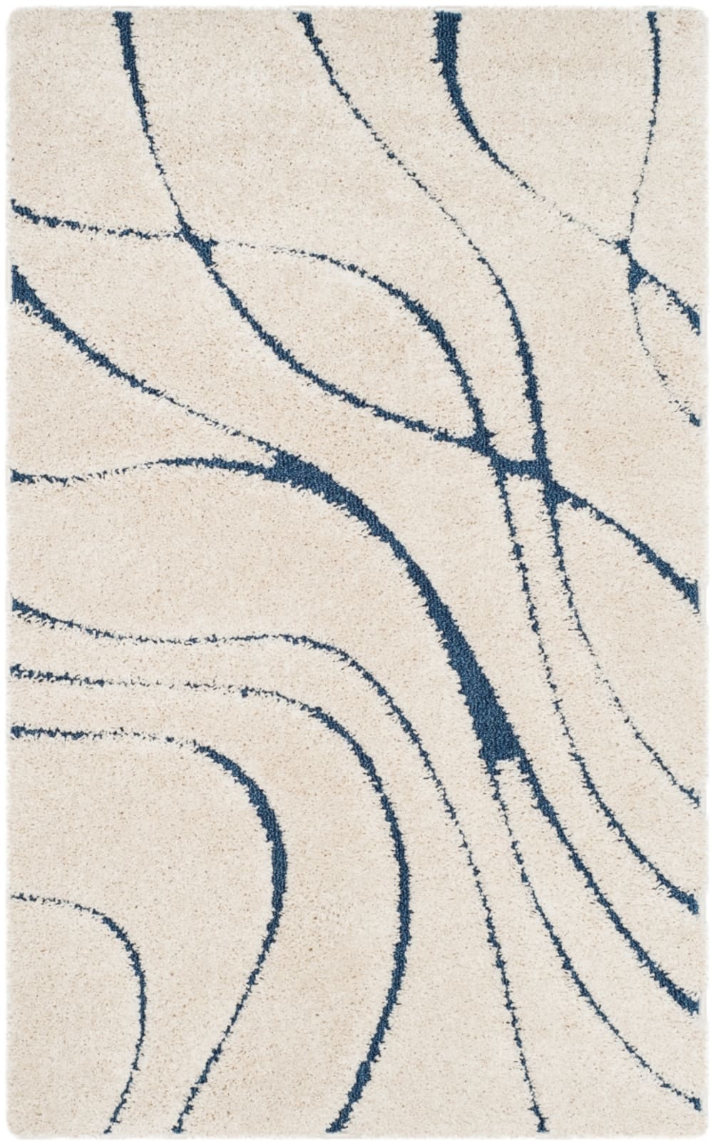 Tapis Crème/Bleu 69 X 122 cm