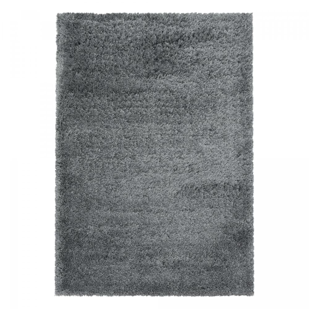 Tapis shaggy 120x170 - argent