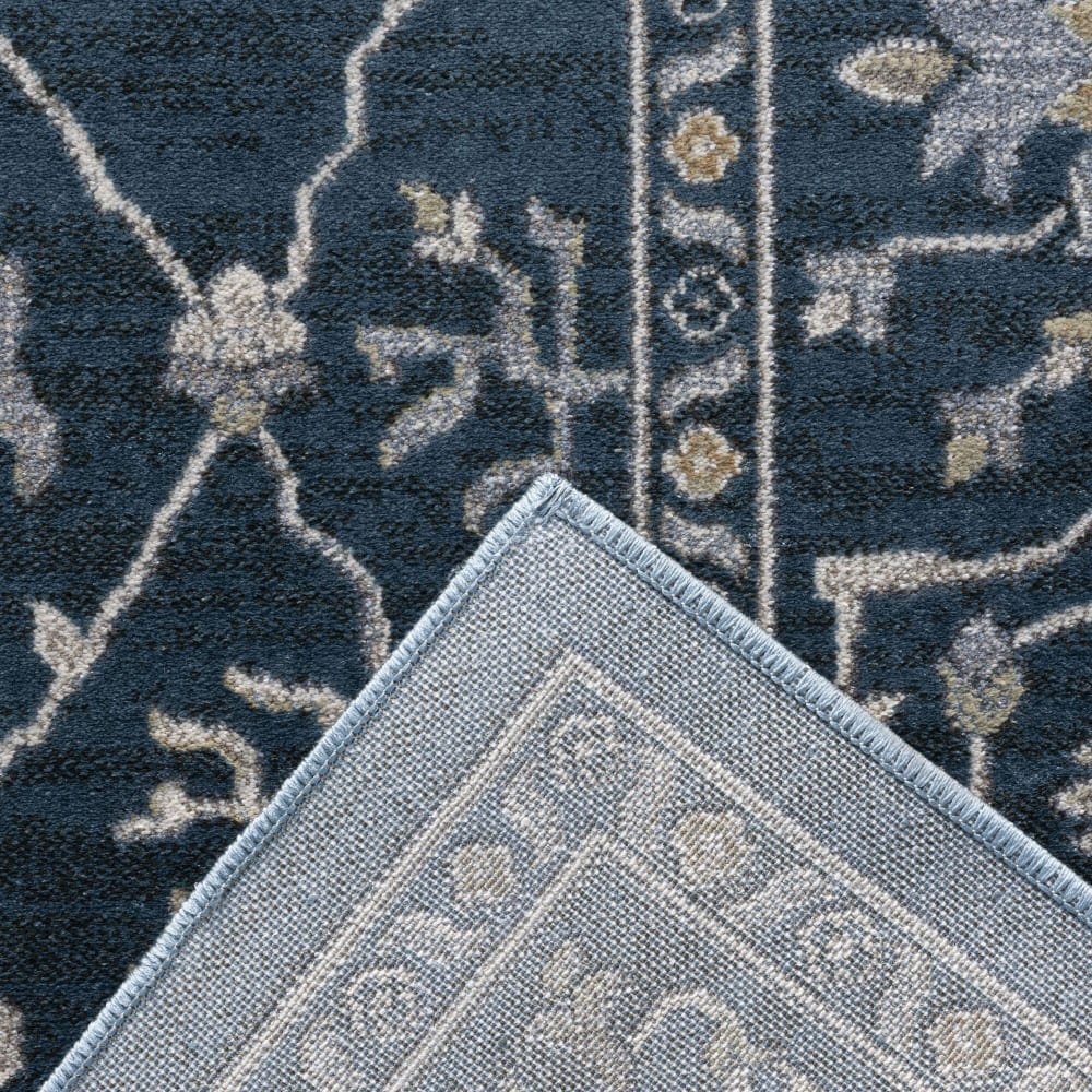 Tapis en polyester recyclé bleu 160 x 230 cm — vue 3
