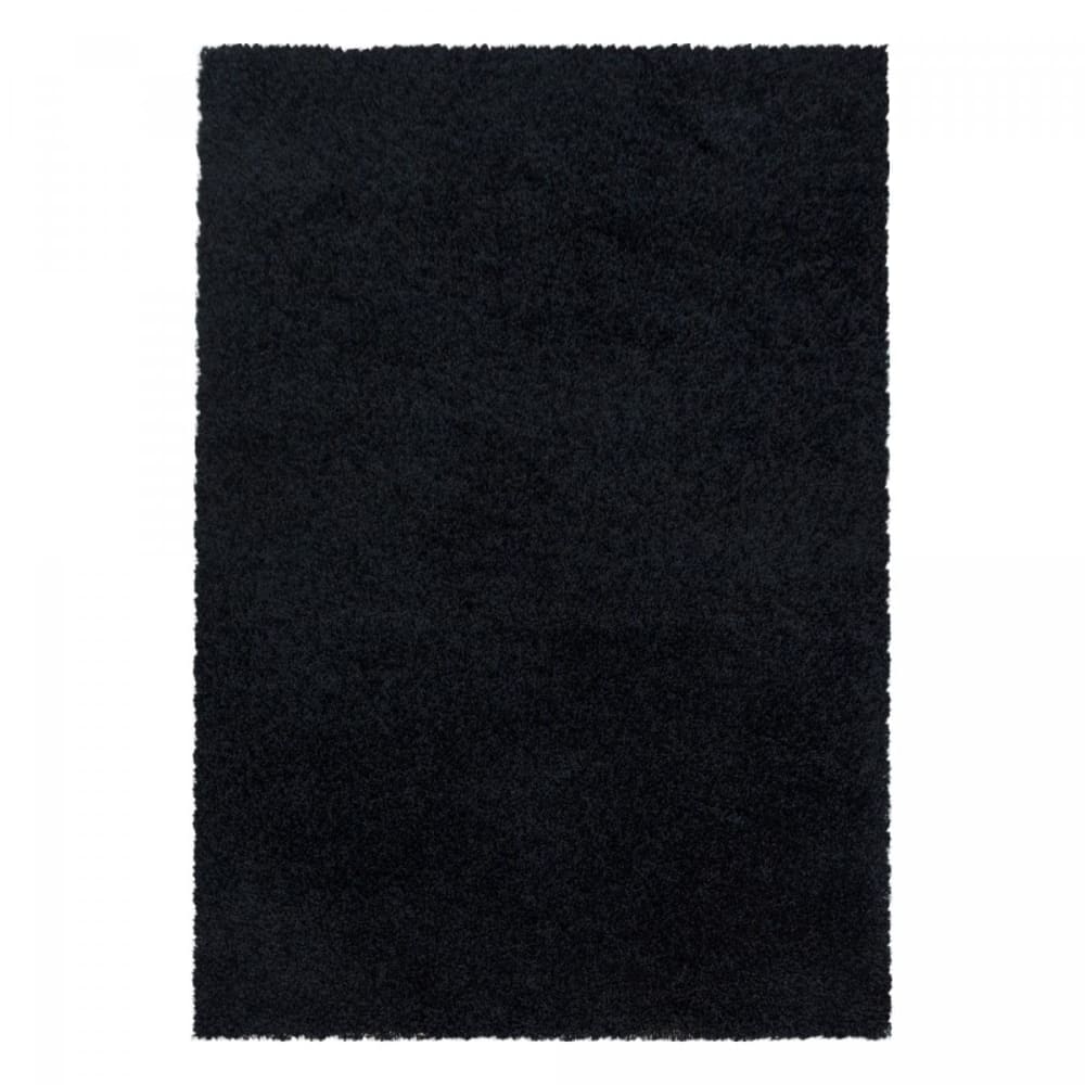 Tapis shaggy 120x170 - noir