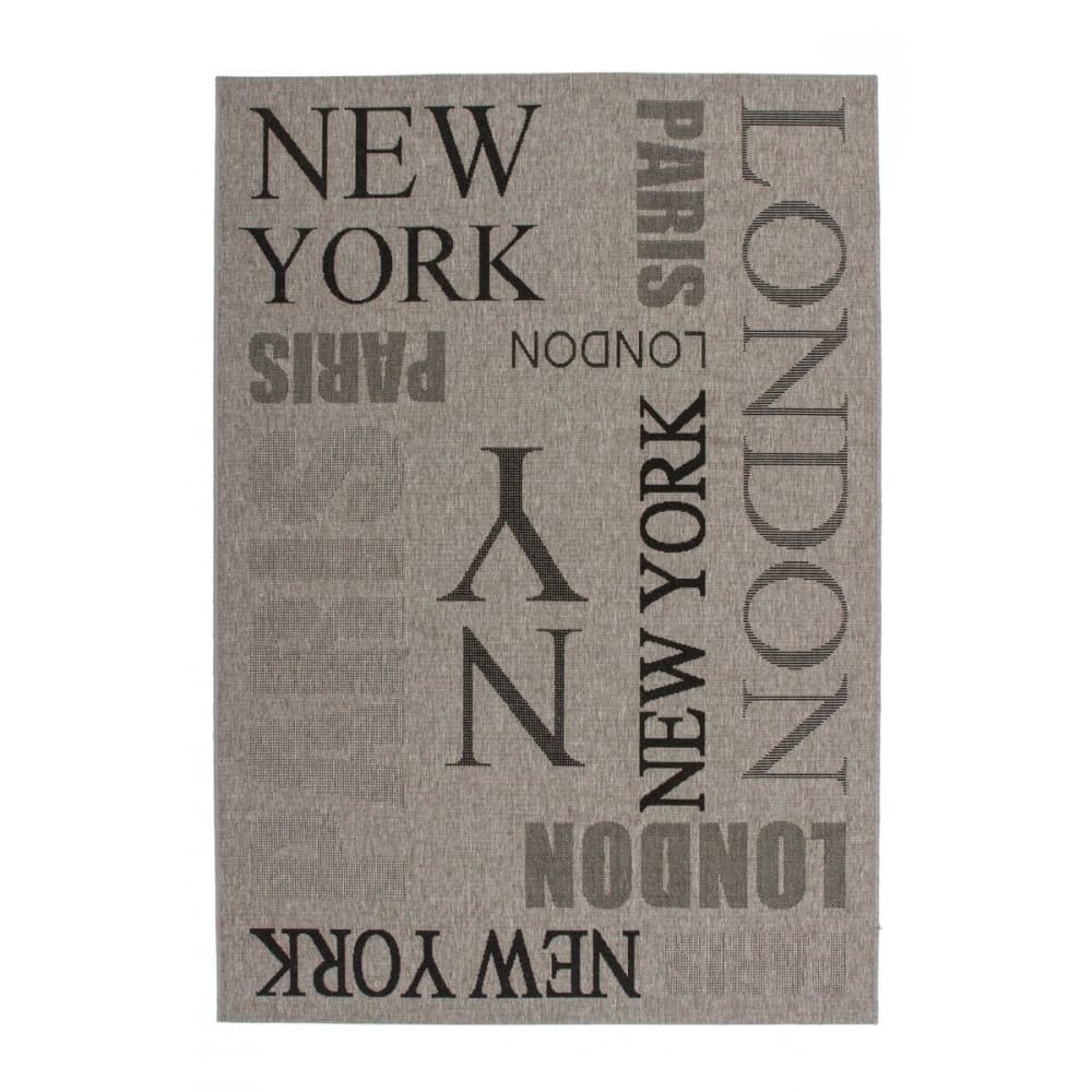 Tapis salon 120x170 argent