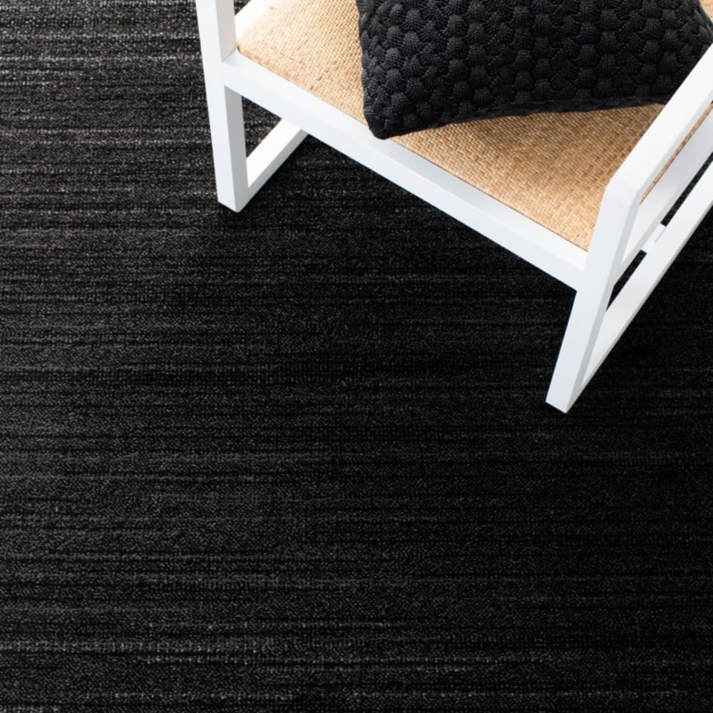 Tapis moderne en polypropylène noir/blanc, 122 x 122 cm — vue 3