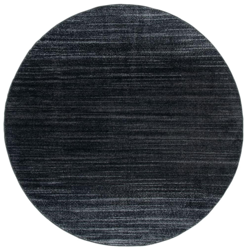 Tapis moderne en polypropylène noir/blanc, 122 cm