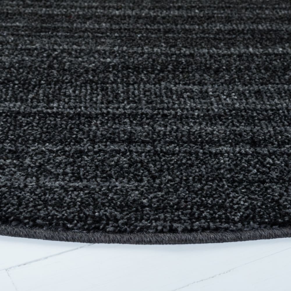 Tapis moderne en polypropylène noir/blanc, 122 cm — vue 4