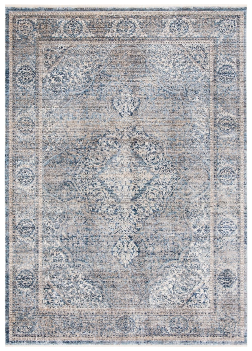 Tapis viscose gris 122 - 183