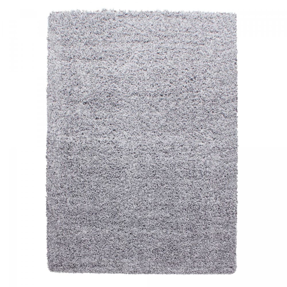Tapis shaggy 120x170 - argent