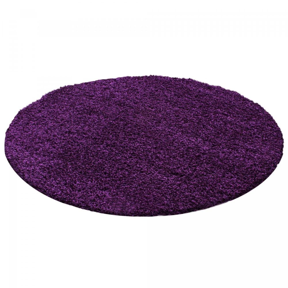 Tapis shaggy 120x120 - violet
