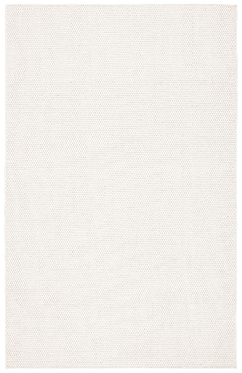 Tapis solid tonal en laine blanc, 122 x 183 cm