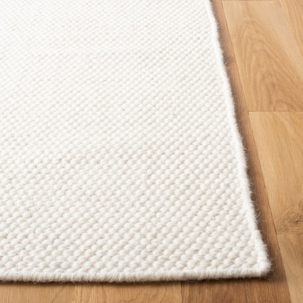 Tapis solid tonal en laine blanc, 122 x 183 cm — vue 4