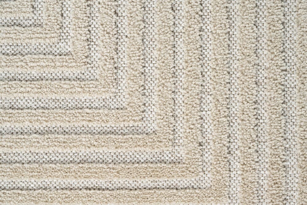 Tapis en polyester recyclé beige 160 x 230 cm — vue 4