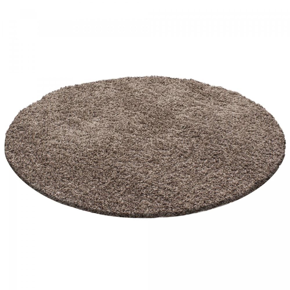 Tapis shaggy 120x120 - mocca