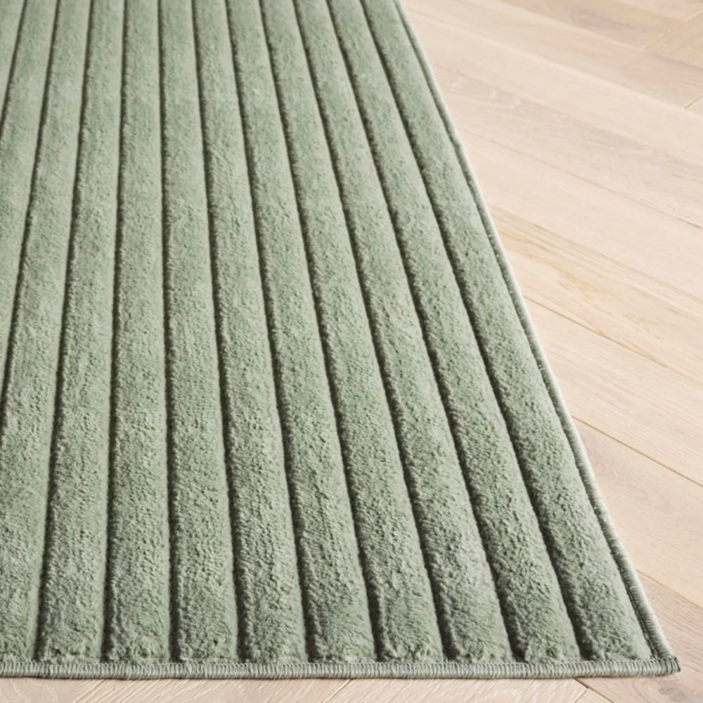 Tapis moderne en polypropylène vert, 66 x 122 cm — vue 4