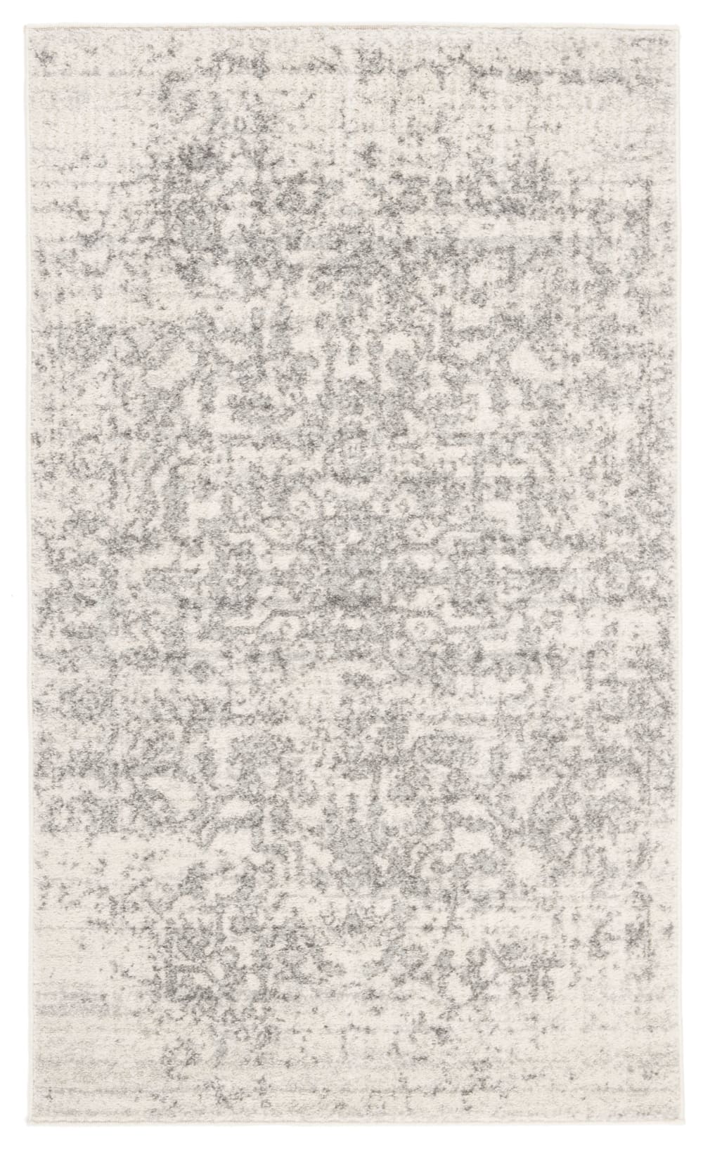 Tapis traditionnel en polypropylène argent/blanc, 122 x 183 cm