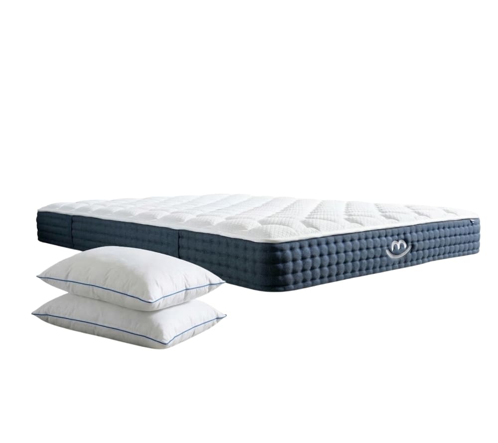 Matelas hybride et oreillers moelleux 120x190cm épais 26cm