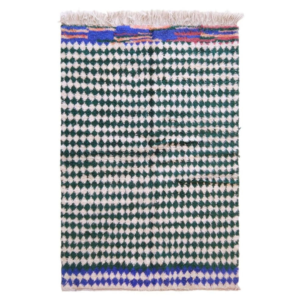 Tapis berbère à carreaux - laine