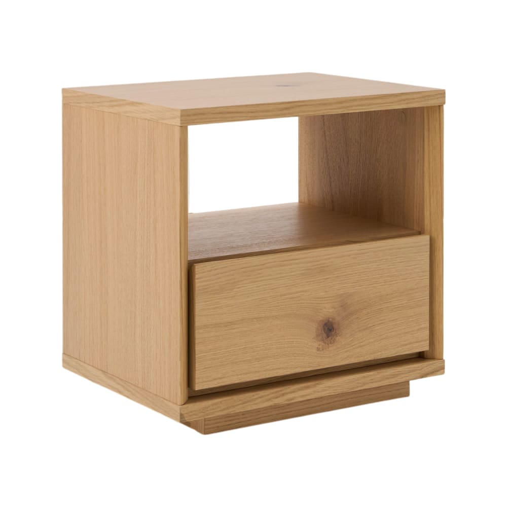Table de chevet effet bois 1 tiroir H45