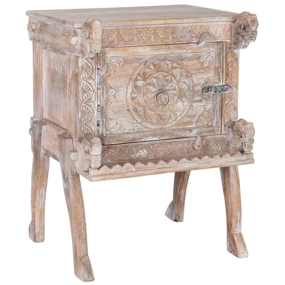 Wanderlust deco Nachttisch Holz 50x47x66h cm Braun Braun Holz