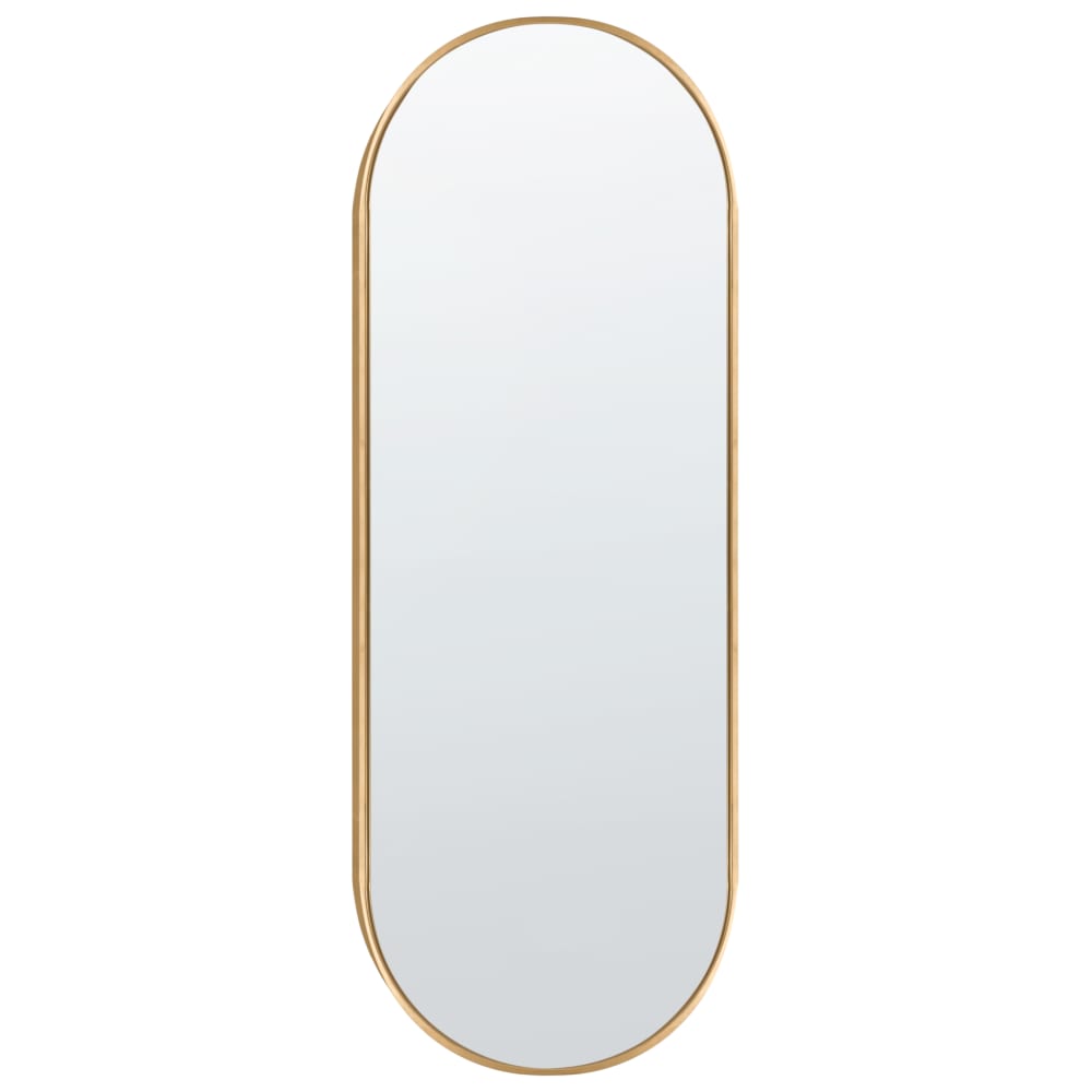 Miroir en métal doré 122x46