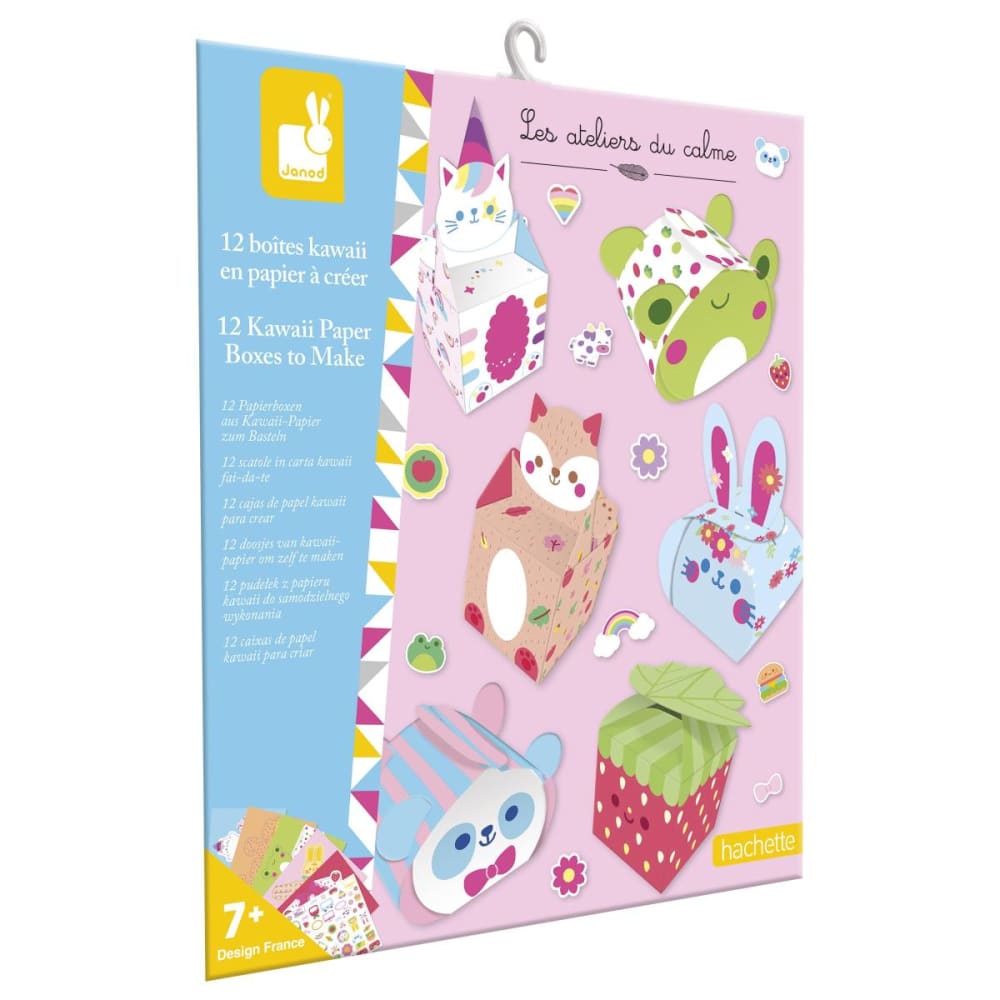 12 boites en papier kawaii a creer