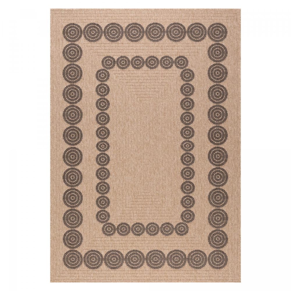 Tapis exterieur 120x170 beige, noir
