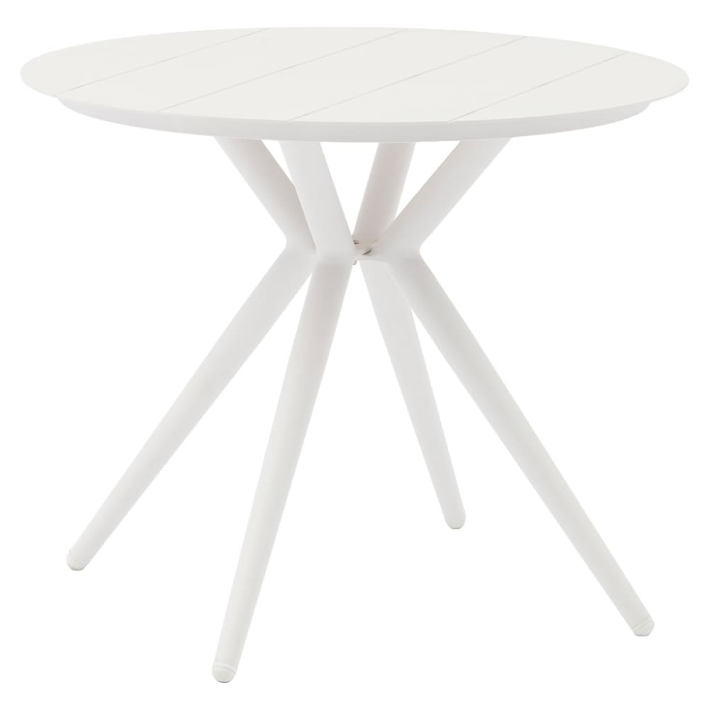 Table en aluminium blanc