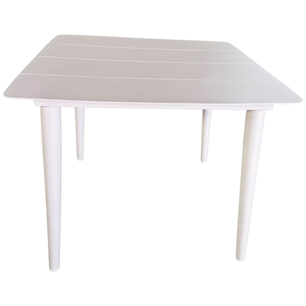 Table en aluminium blanc