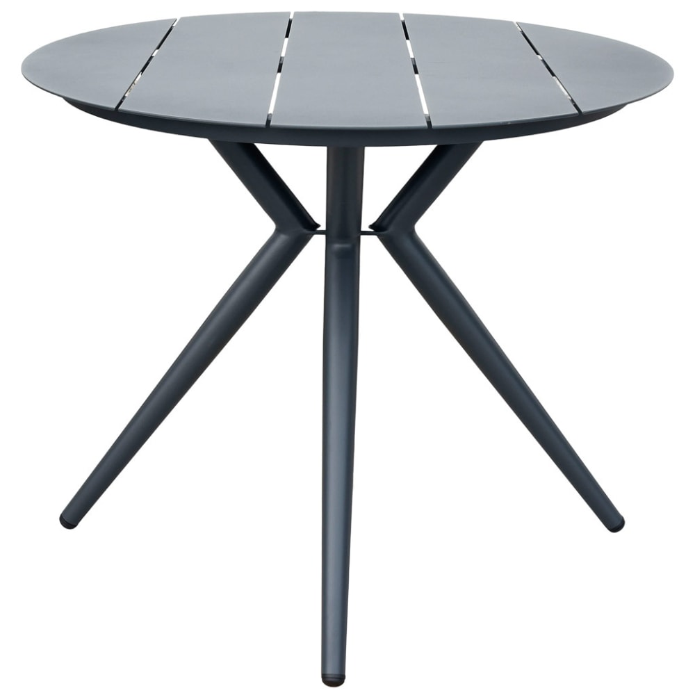 table en aluminium gris