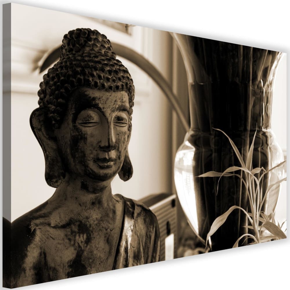 Tableau bouddha avec vase 120 x 80 cm