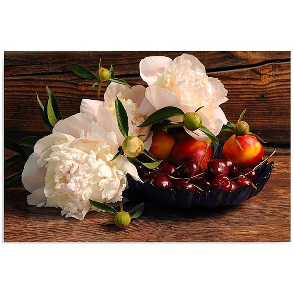 Tableau fruits et fleurs