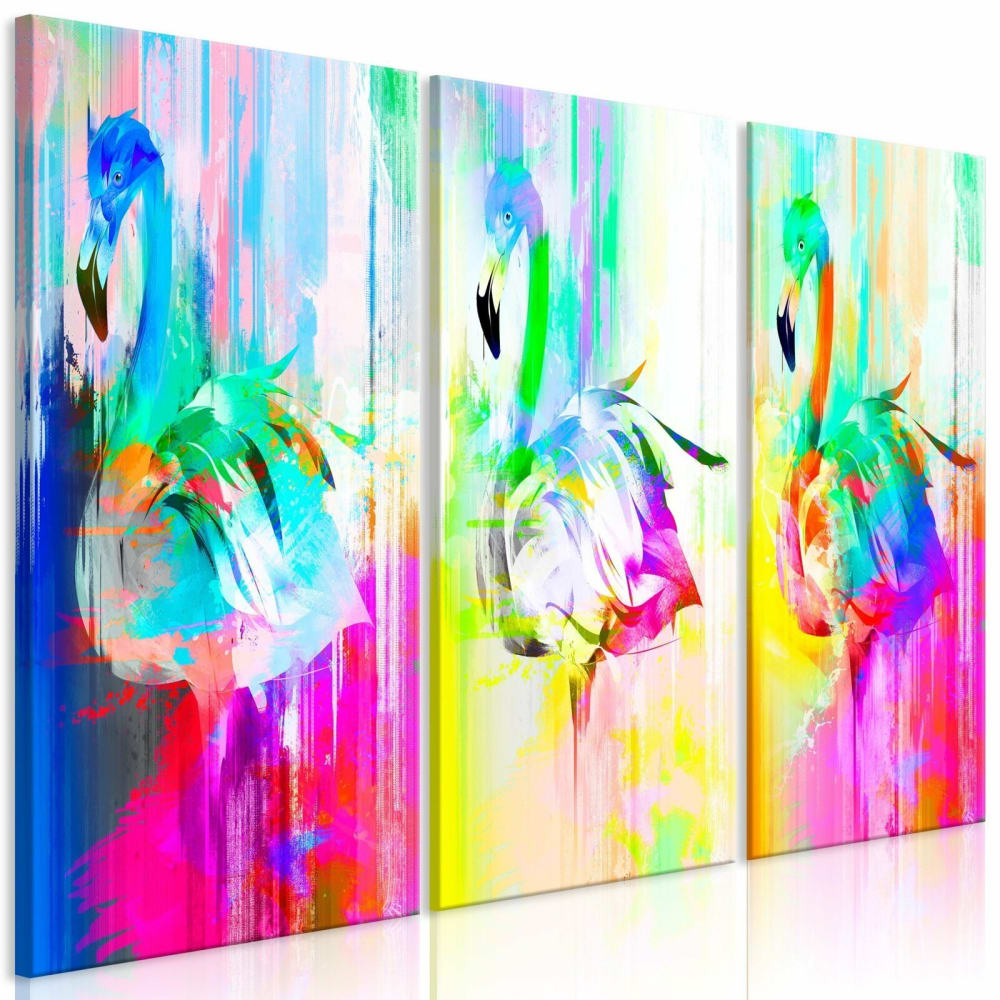 Tableau flamants roses
