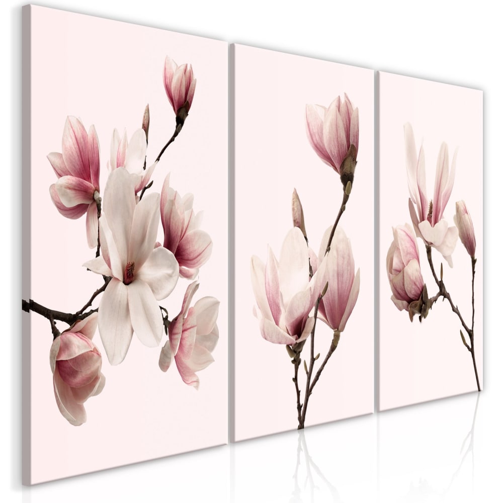 Tableau Magnolias de printemps (3 parties) 120 x 60 cm