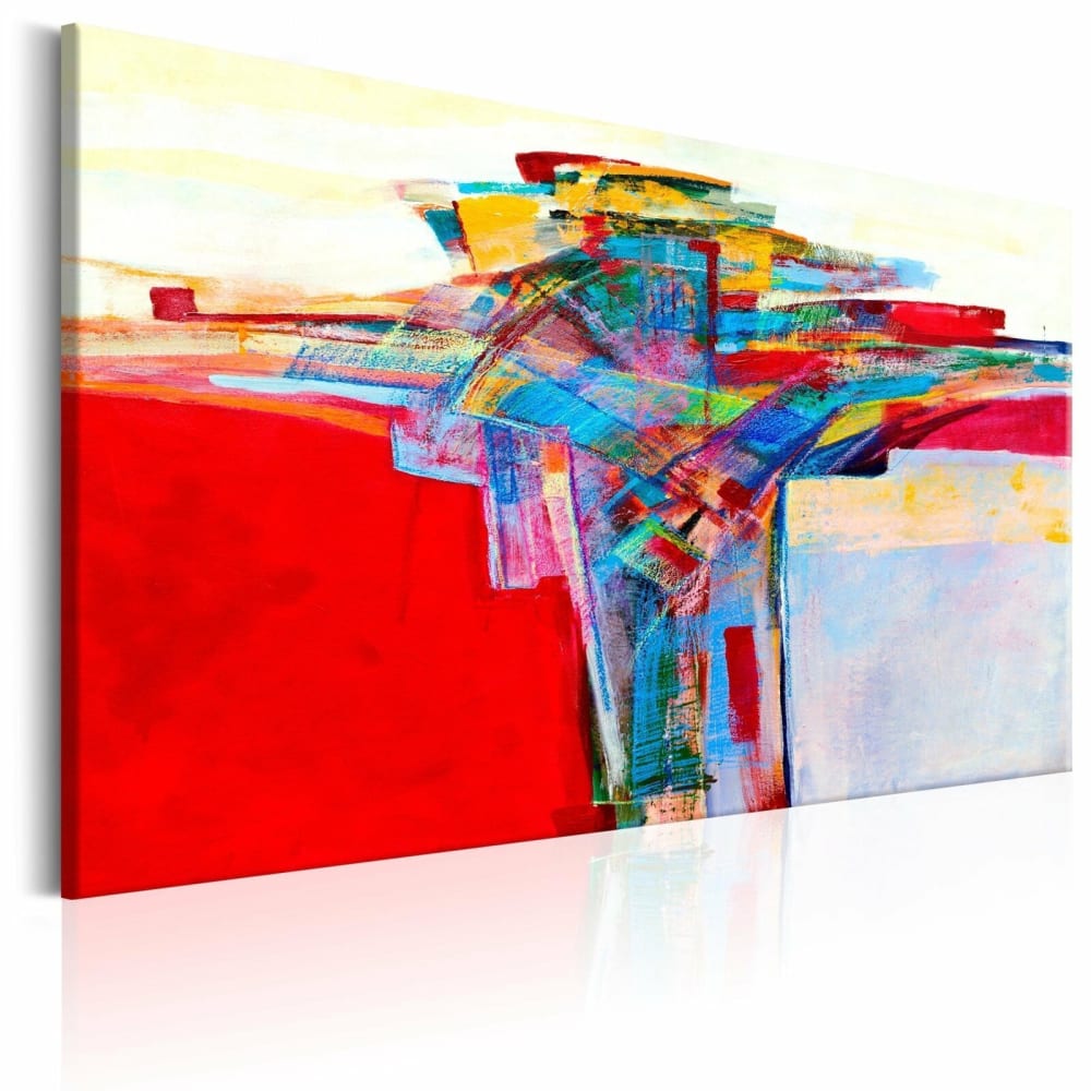 Tableau bordure colorée 120 x 80 cm