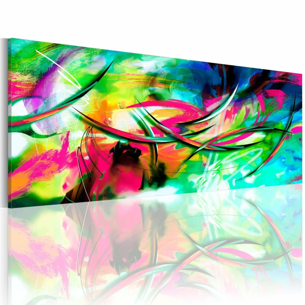 Tableau folie des couleurs 120 x 40 cm