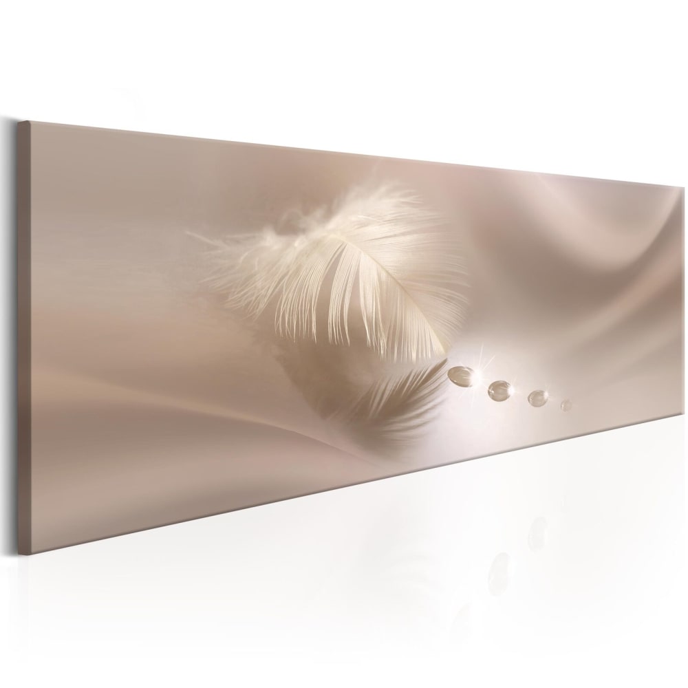 Tableau plume délicate 120 x 40 cm