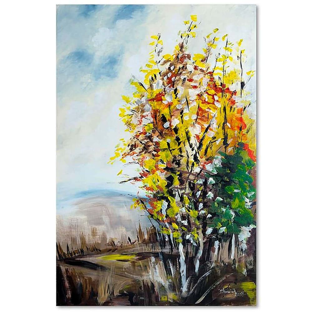 Tableau paysage d'automne 2 80 x 120 cm